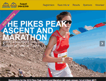 Tablet Screenshot of pikespeakmarathon.org